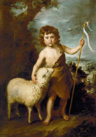 John the Baptist as a Child by Bartolomé Esteban Murillo